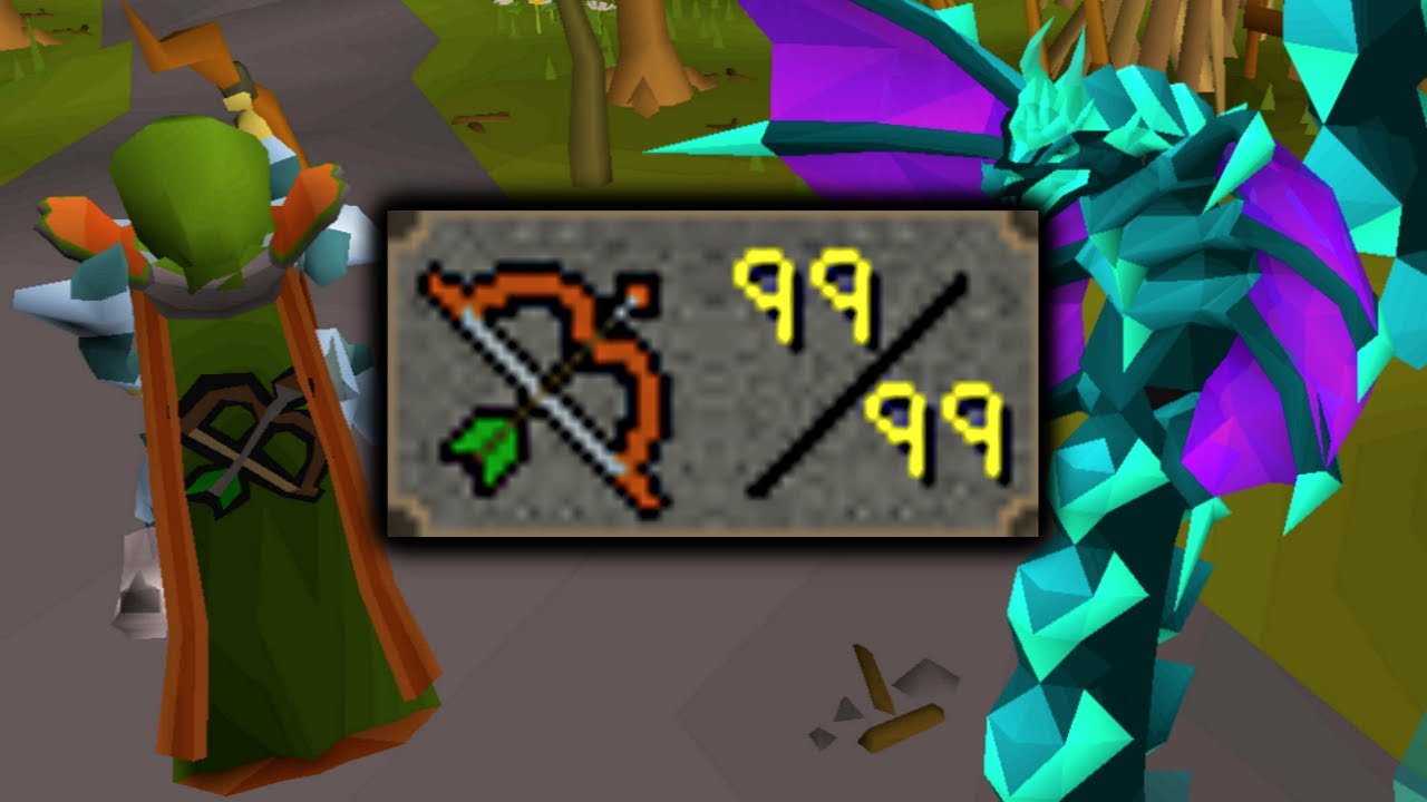 The game rewarded me for getting 99 Ranged (GIM #106)