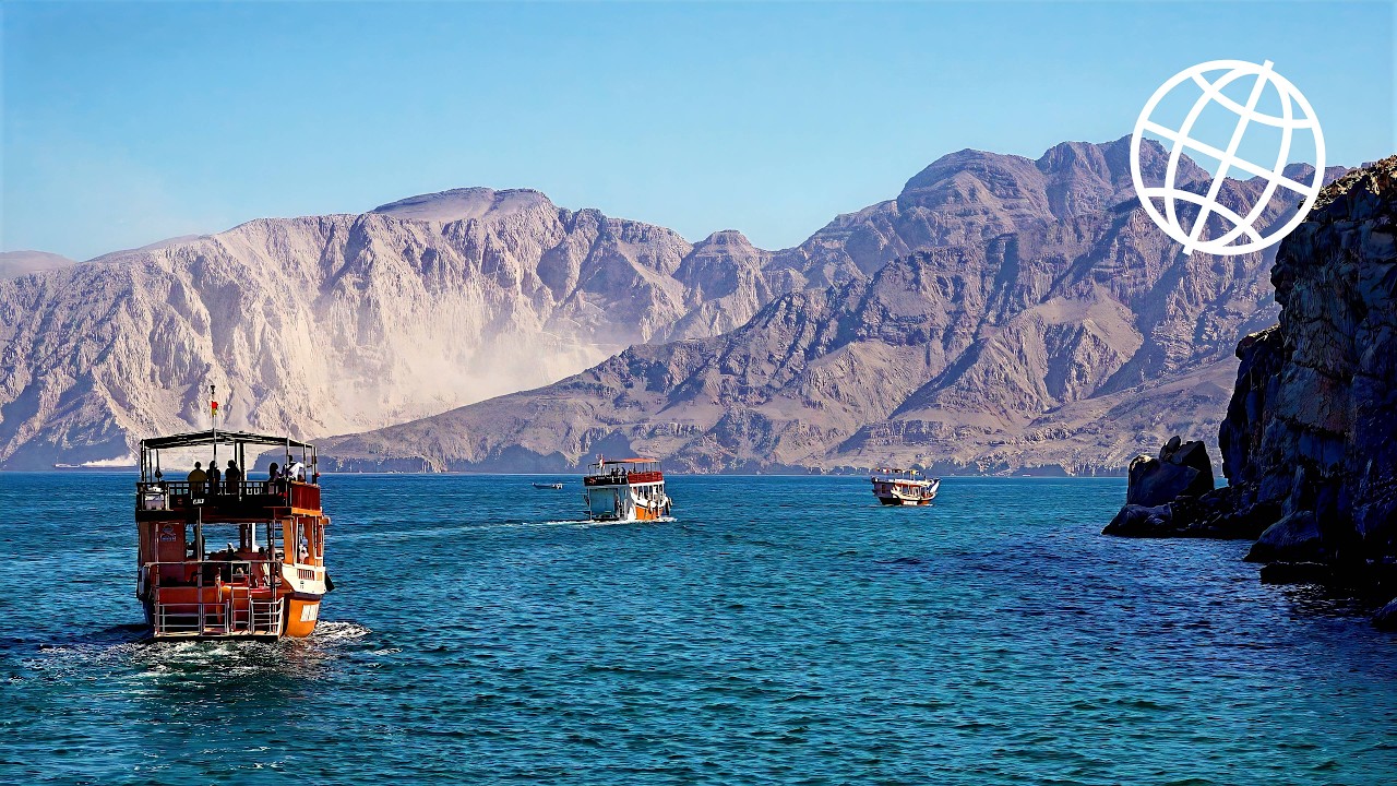 Cruising Musandam Fjords in Oman: Dolphins & Scenic Views  [Amazing Places 4K]