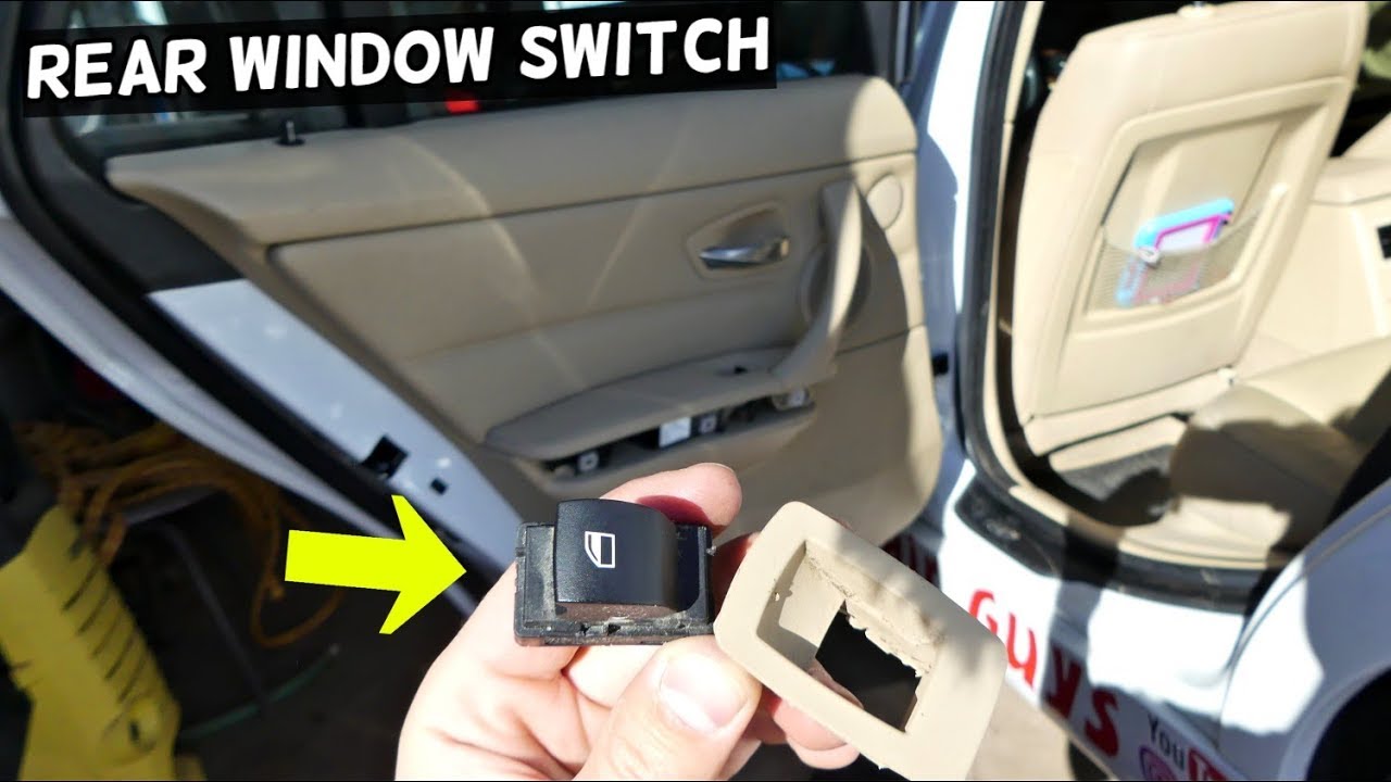 HOW TO REMOVE AND REPLACE REAR WINDOW SWITCH ON BMW E90 E91