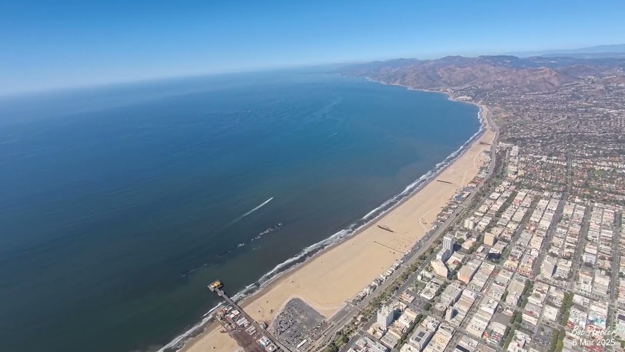 Pacific Palisades & Malibu aerial 8 Mar 2025