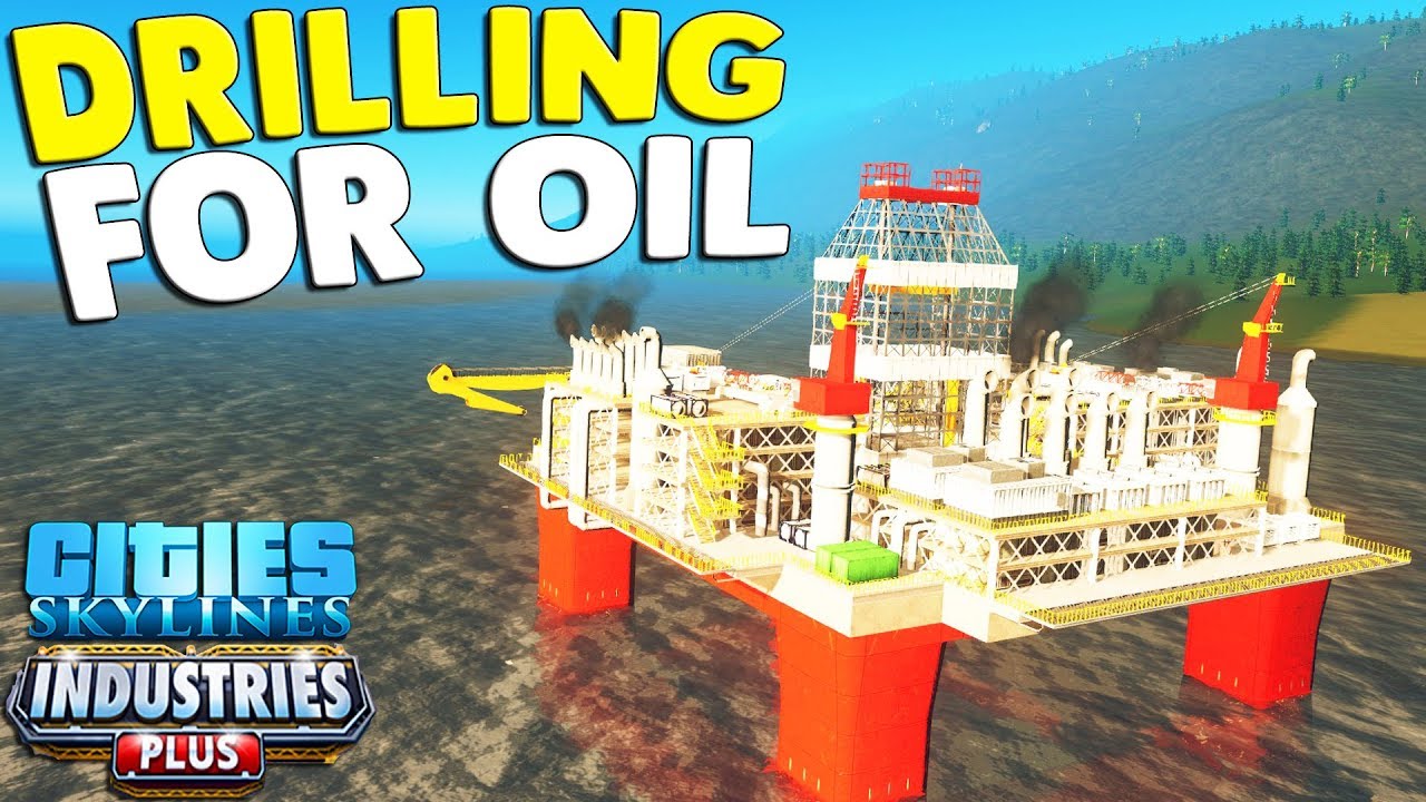 NEW - DRILLING FOR OIL - Offshore Oil Rigs Constructed | Cities: Skylines Industries Gameplay