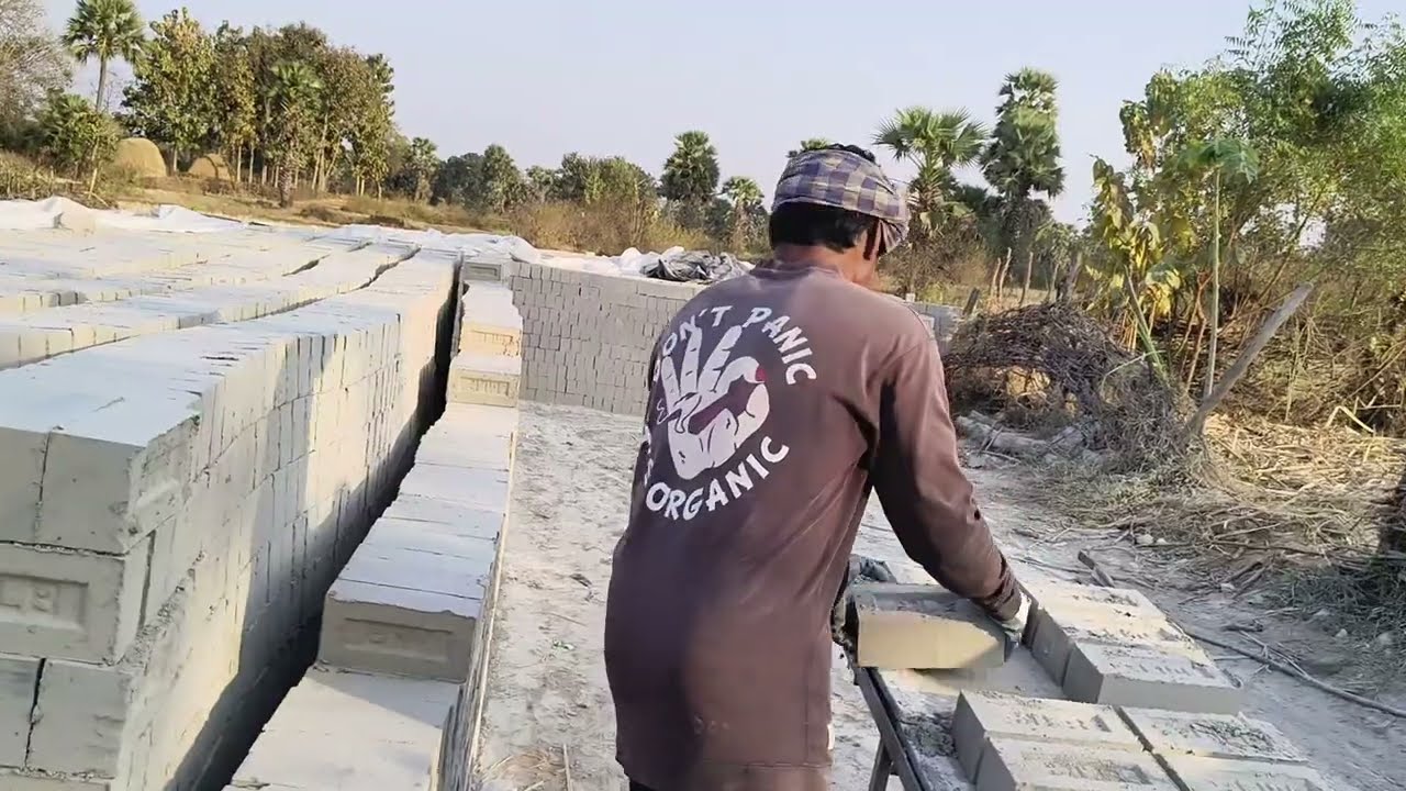 Brick factory/how to make brick/using flyash/making brick 