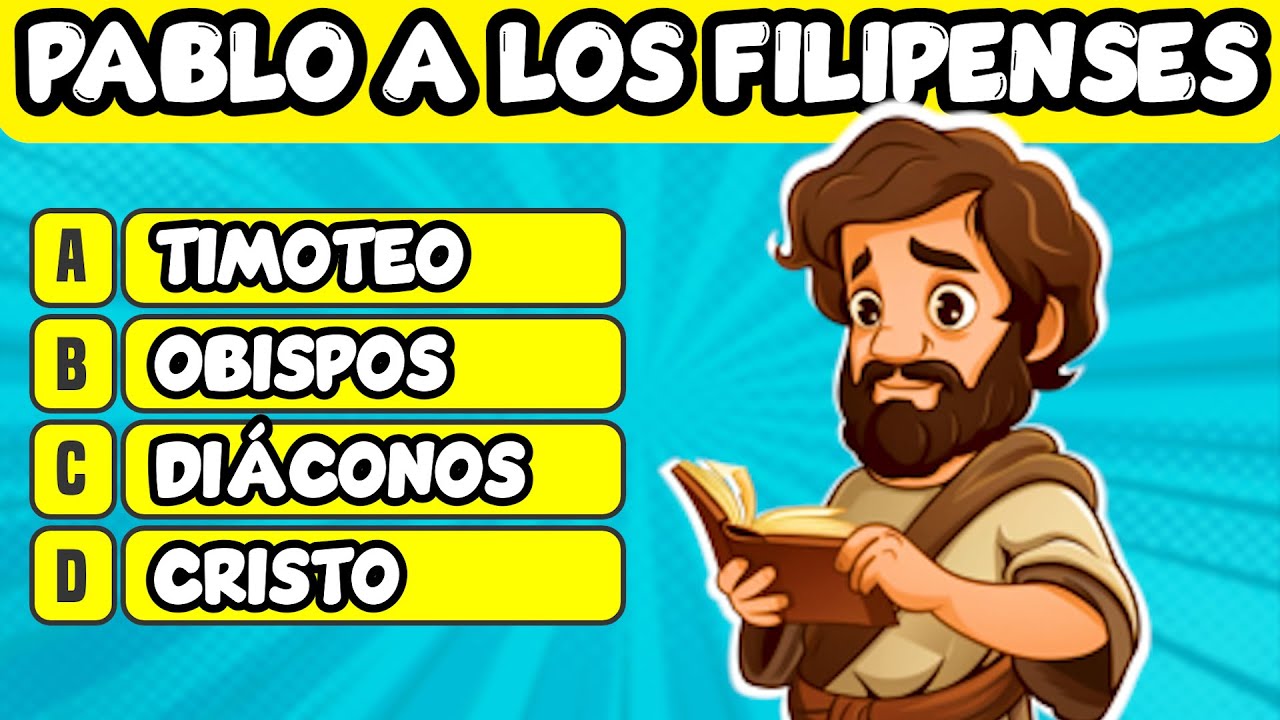 CARTA DE PABLO A LOS FILIPENSES 📖❓| 25 PREGUNTAS BIBLICAS / Quiz bíblico Test bíblico reto bíblico