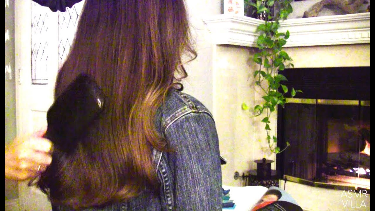 ASMR * Hair Play * Hair Brushing * Back Scratching *  No Talking * ASMRVilla