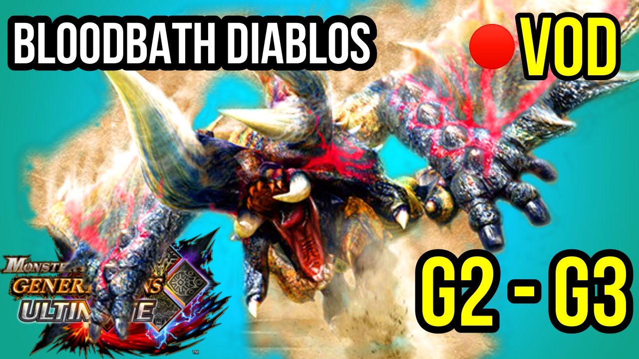 Bloodbath Diablos Quests For The First Time In MHGU