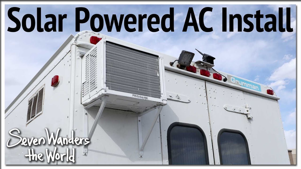 Success with Solar Powered AC Install for Step Van RV P4 E563