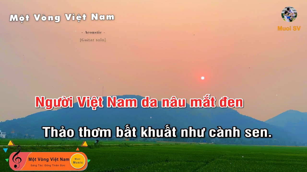 MỘT V&Ograve;NG VIỆT NAM - (Guitar beat solo karaoke), Muoi Music | Muối SV