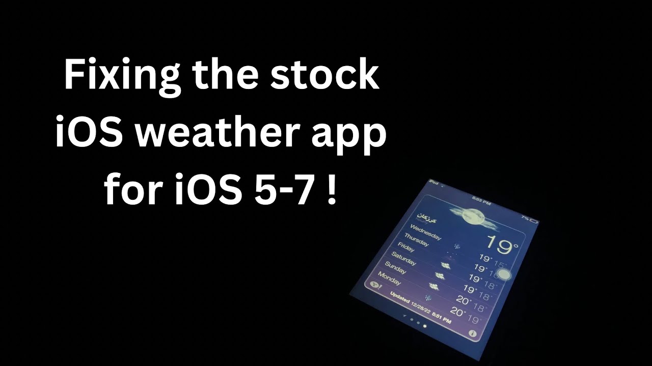 Stock iOS weather app fix! (5-7)