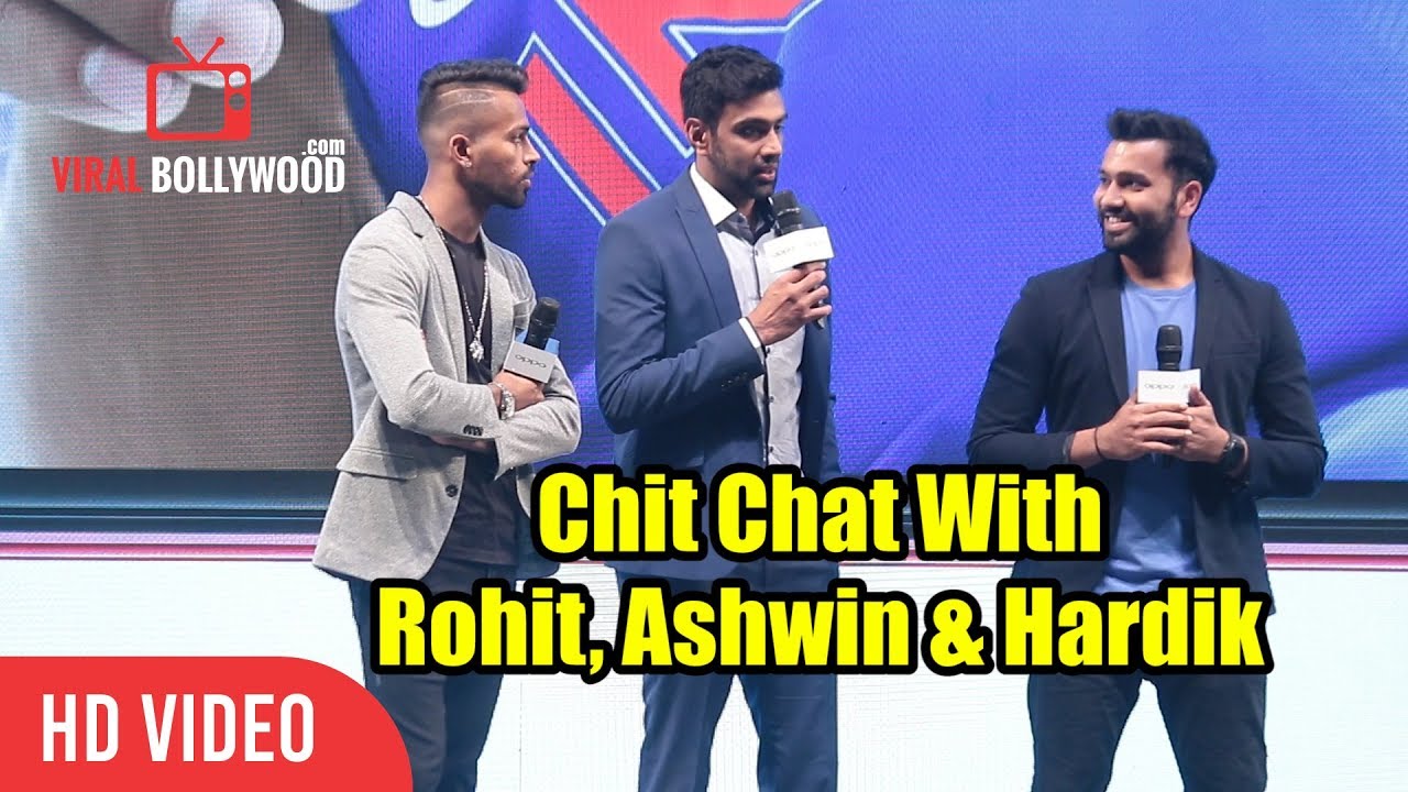 CHIT CHAT With Rohit, Hardik And Ashwin | OPPO F7, AI 2.0 | New Selfie Expert