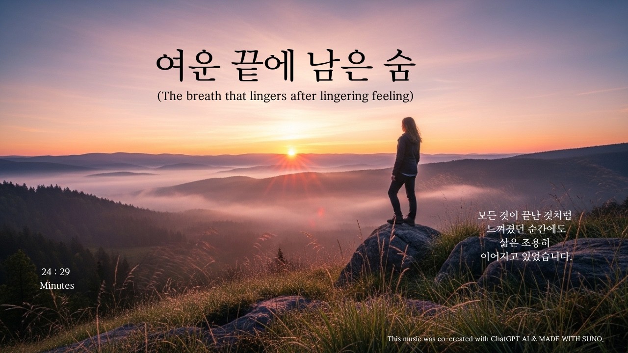 여운 끝에 남은 숨The breath that lingers after lingering feeling