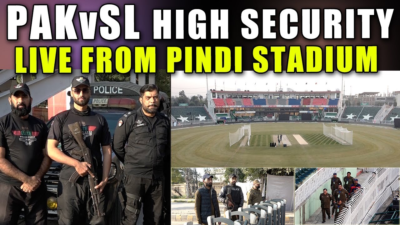 VVIP Security for Pak vs SL in Pindi 🏏 Both Teams Practice Ahead of 2nd ODI Match