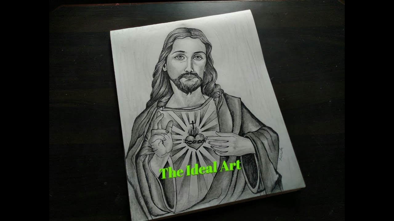 Christmas special drawing /Easy line art drawing of Jesus Christ /How to draw Jesus -step by step