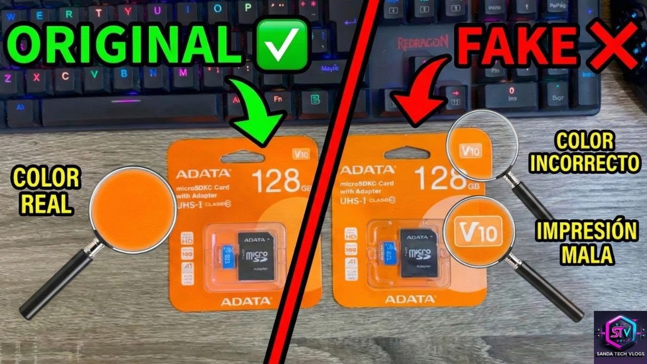 ADATA microSD 128GB Fake vs Real ¿Dónde está la diferencia?