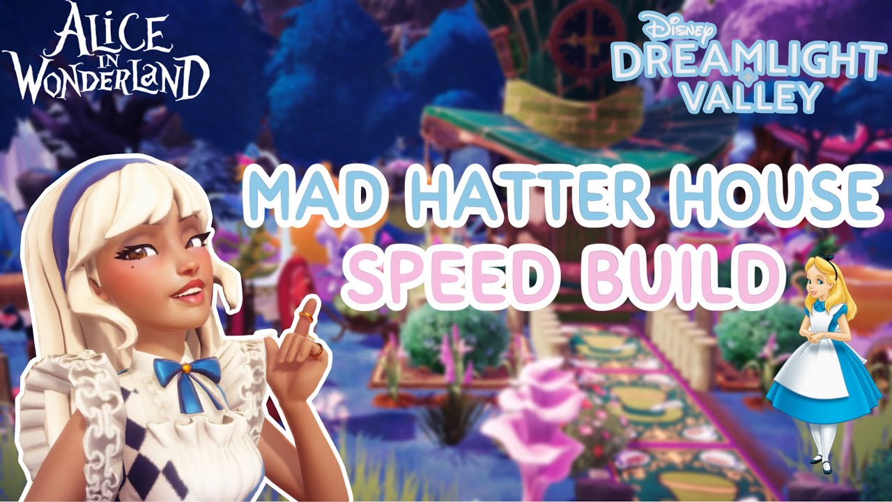 MAD HATTER HOUSE 💜🎩🐇 | ALICE IN WONDERLAND | SPEEDBUILD | DISNEY DREAMLIGHT VALLEY
