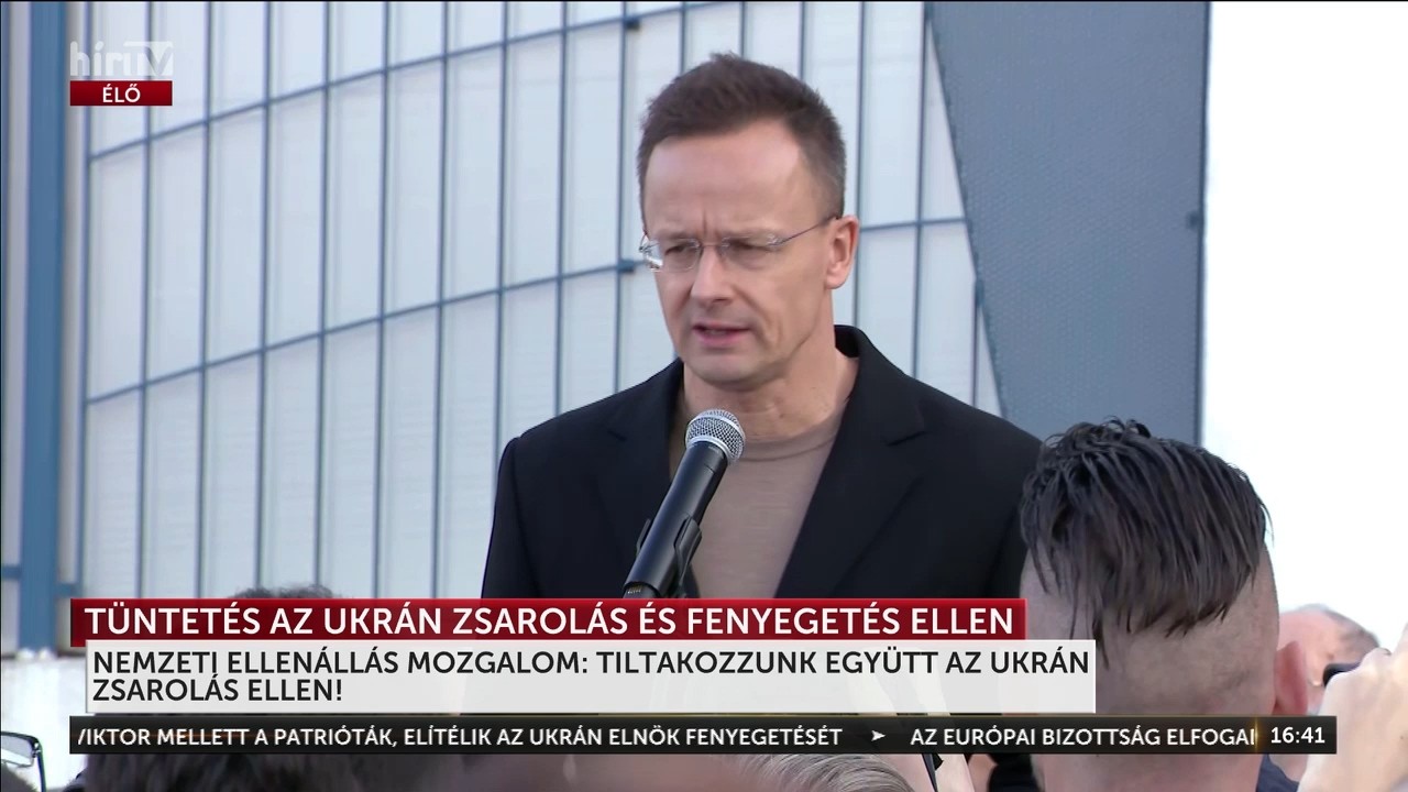 Tiltakoz&aacute;s az ukr&aacute;n zsarol&aacute;s ellen - H&iacute;rTV