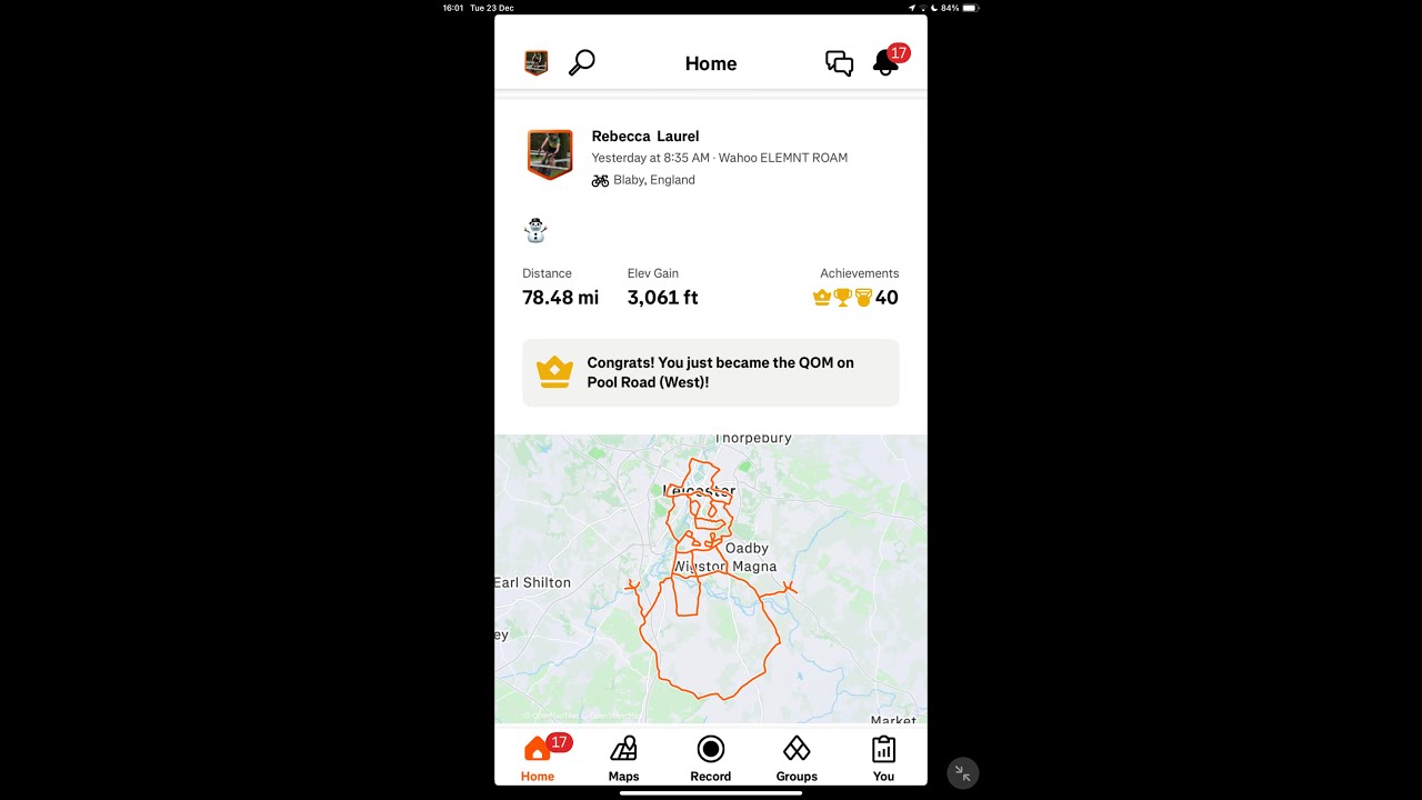 Рождественское искусство Strava 2025 | Хотите слепить снеговика? | 880 миль зимней езды на велоси...