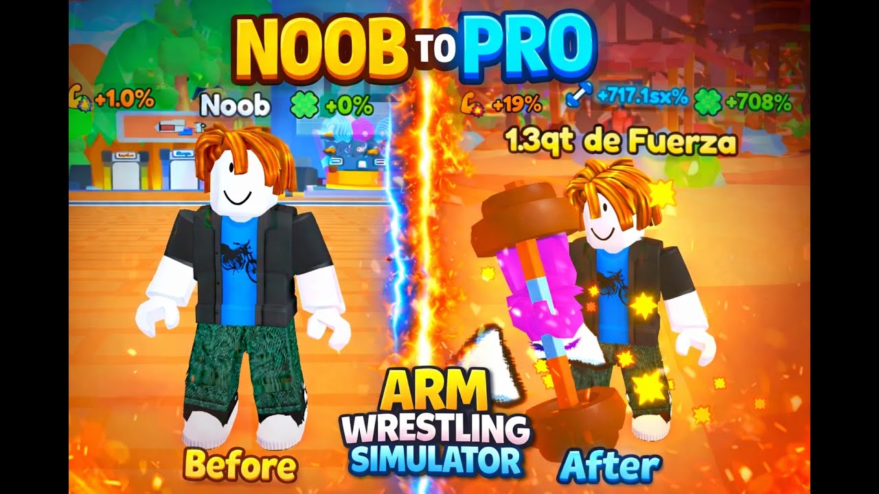 🚀 DE NOOB A PRO EN ARM WRESTLING SIMULATOR 💪🔥 | PROGRESIÓN EXTREMA