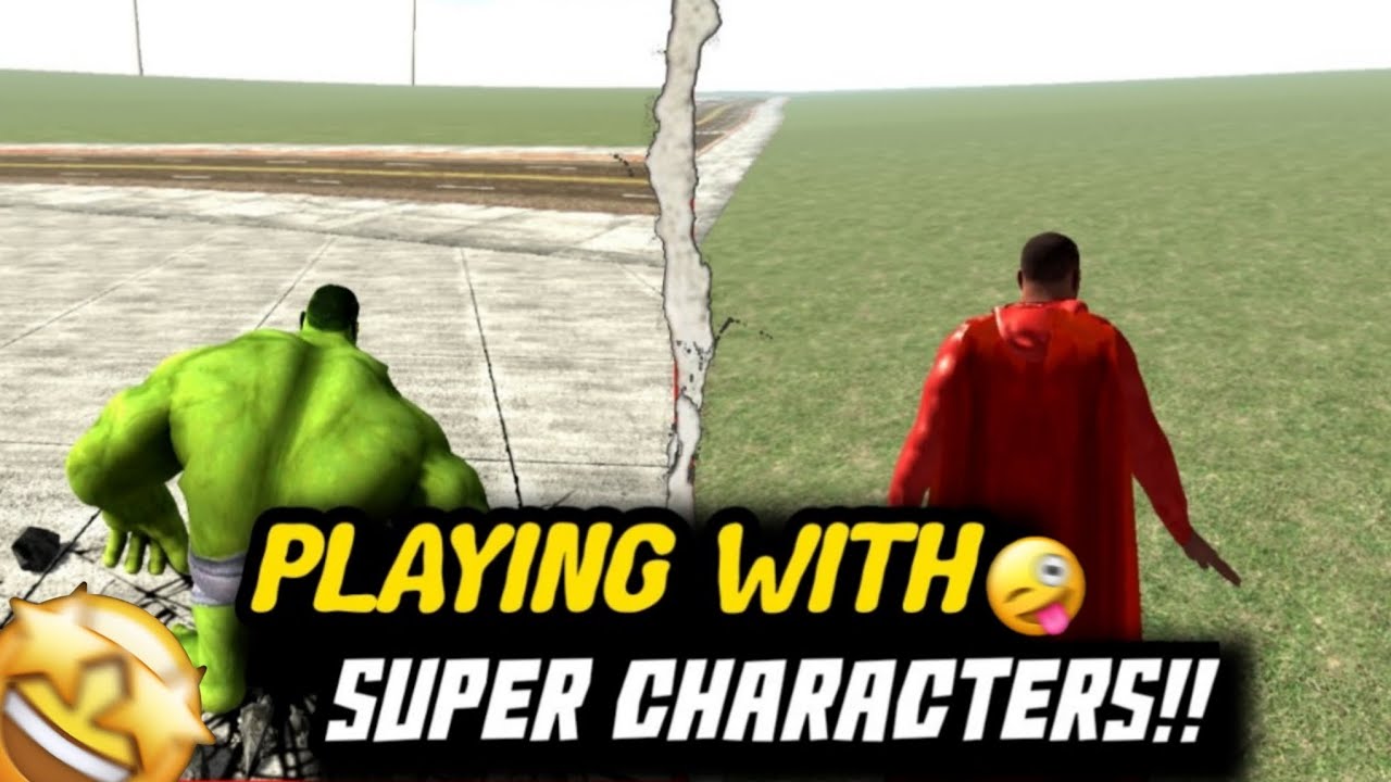 Playing with Hulk & Superman | Using superpowers of characters 😲 |