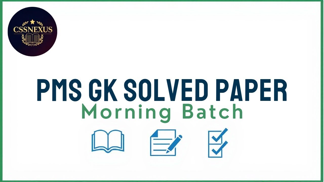 Today PMS GK Solved Paper (Morning Shift) held on 25-01-2026 | PMS GK Solved paper 2026