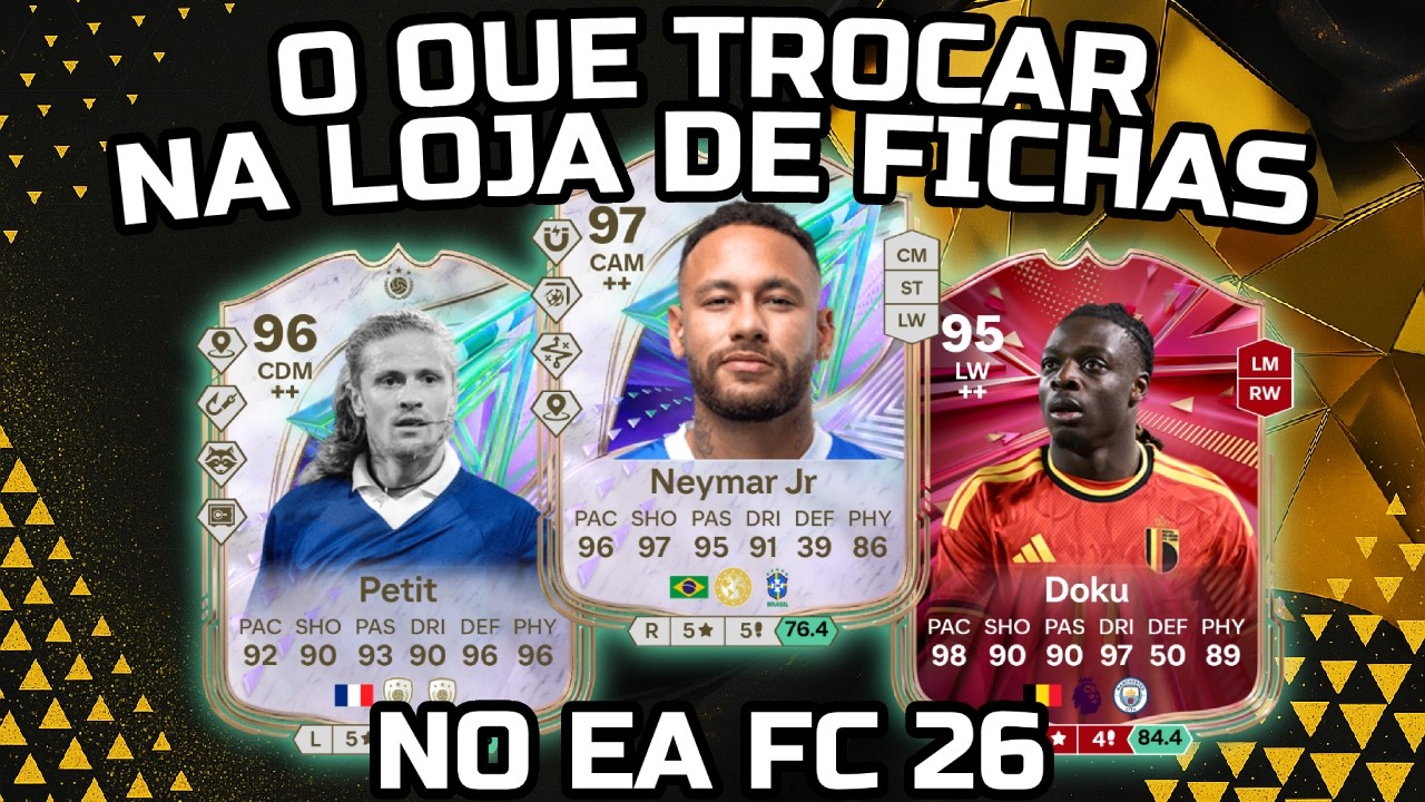 O que pegar com as Fichas na Loja do EA FC 26 e quais os melhores jogadores para as evos dos tokens!