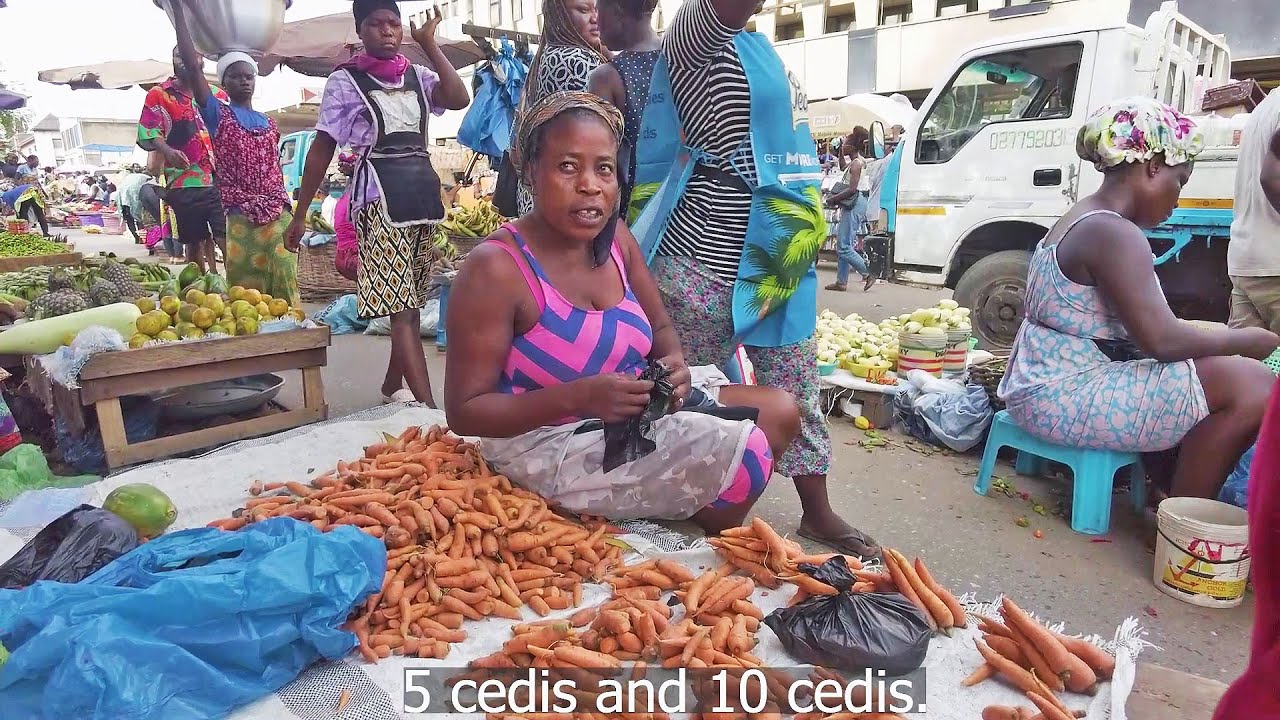 SHOPPING IN CHEAPEST FOOD MARKET IN GHANA ACCRA, AFRICA