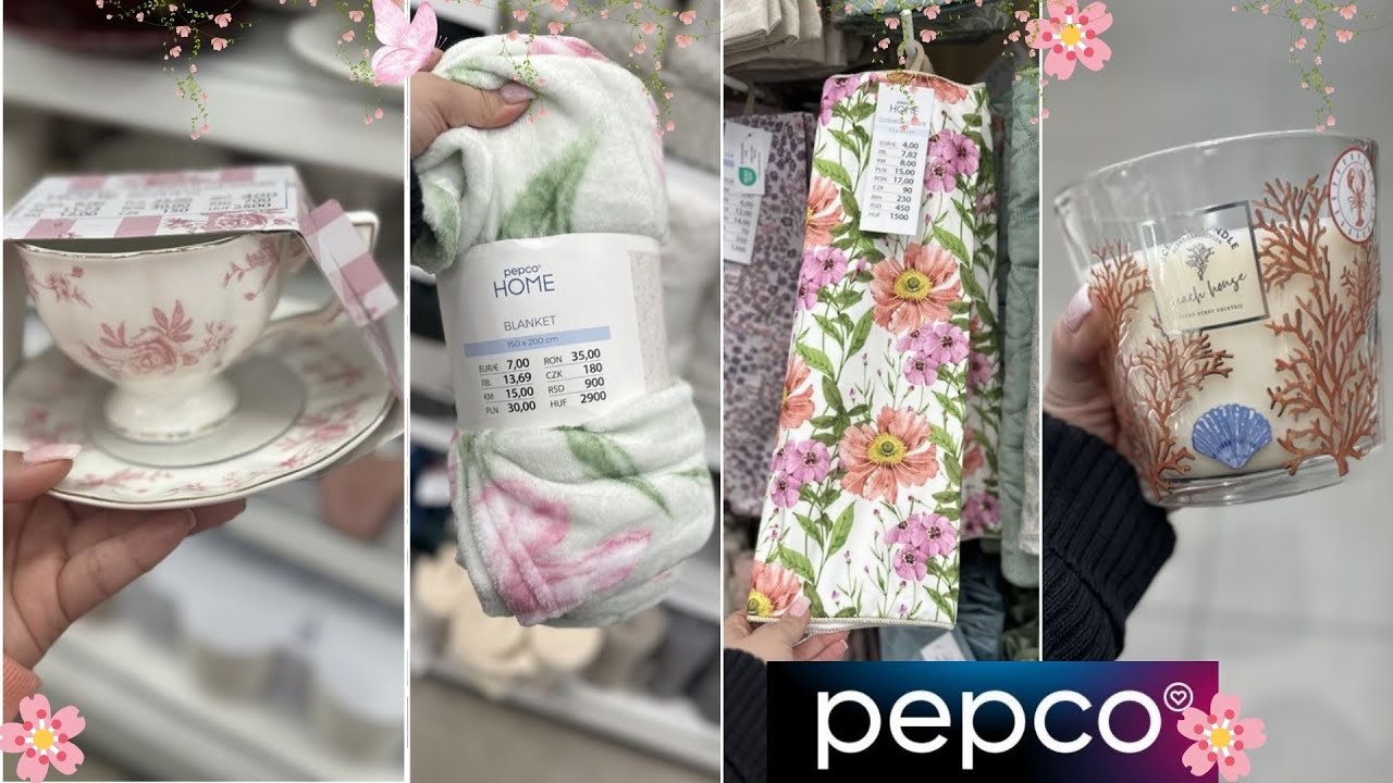 PEPCO 🌸 NOWOŚCI cudne FILIŻANKI ☕️💖 POSZEWKA w kwiaty & nowe świeczki i koce 💖 1+1 🛍️ HITY Z P&Oacute;ŁKI 🌸