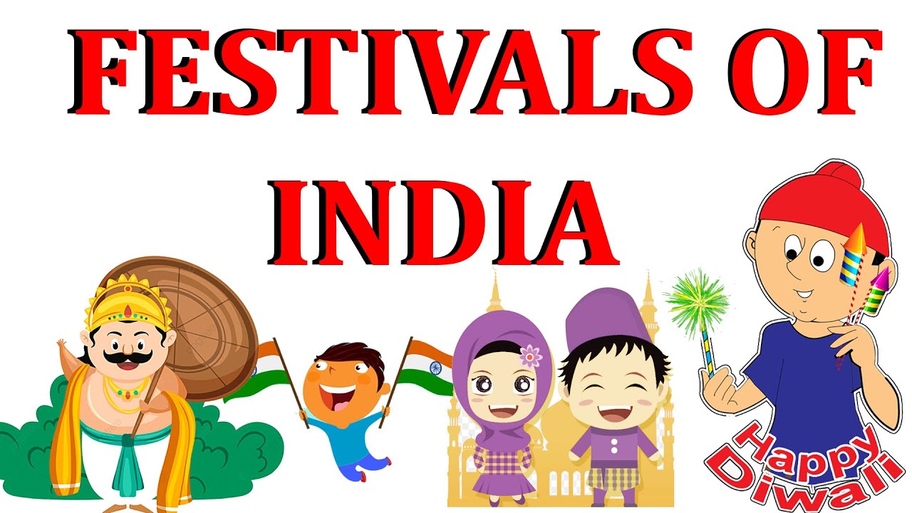 Festivals of India | Different types of Festivals | Kids festival compilation video |
