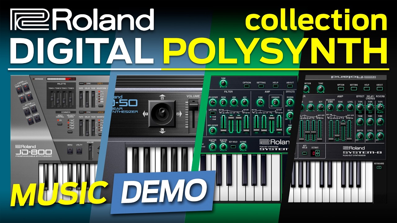 ROLAND SYNTHESIZER HEAVEN! DIGITAL POLYSYNTH COLLECTION (JD-800, D-50, SYSTEM-8/1 MUSIC DEMOS)