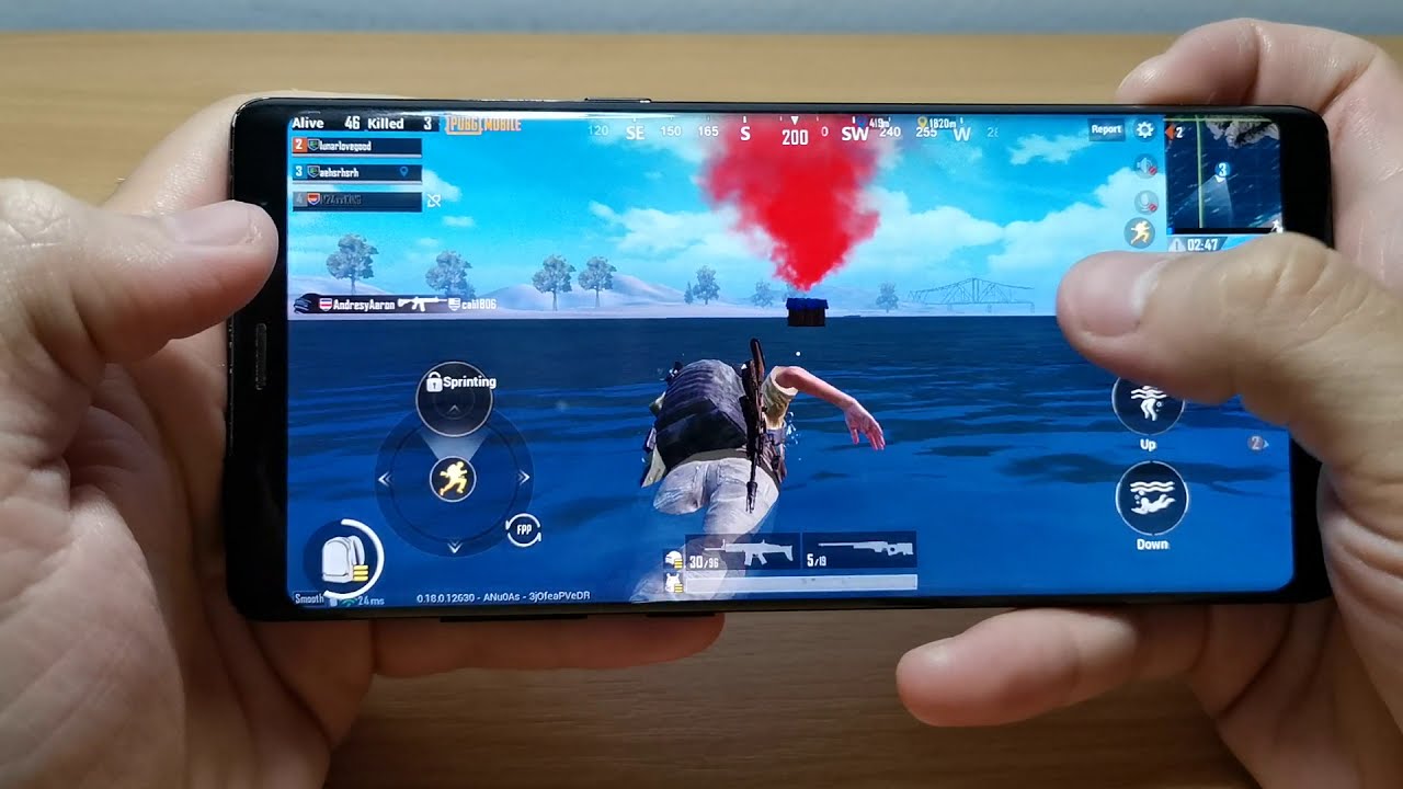 Samsung Galaxy Note 8 6/256 Exynos 8895 Pubg Mobile 60fps Test