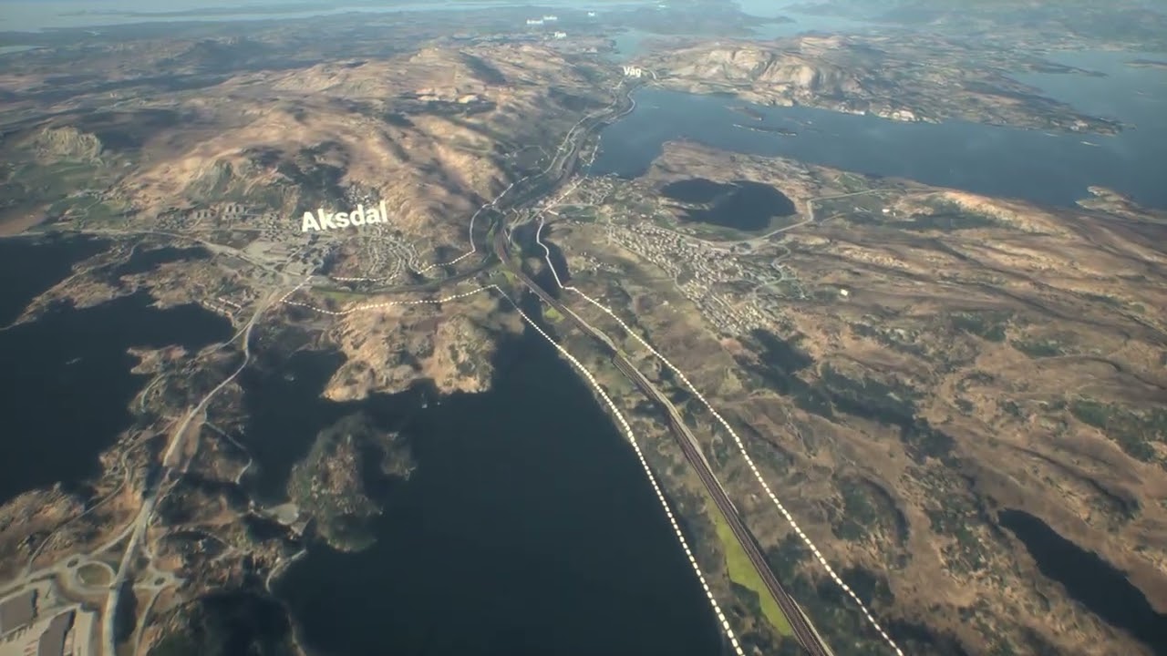 Statens vegvesen - E39 Bokn-Bømlafjorden. Alternativ 1, Statens vegvesen sin anbefalte trasé