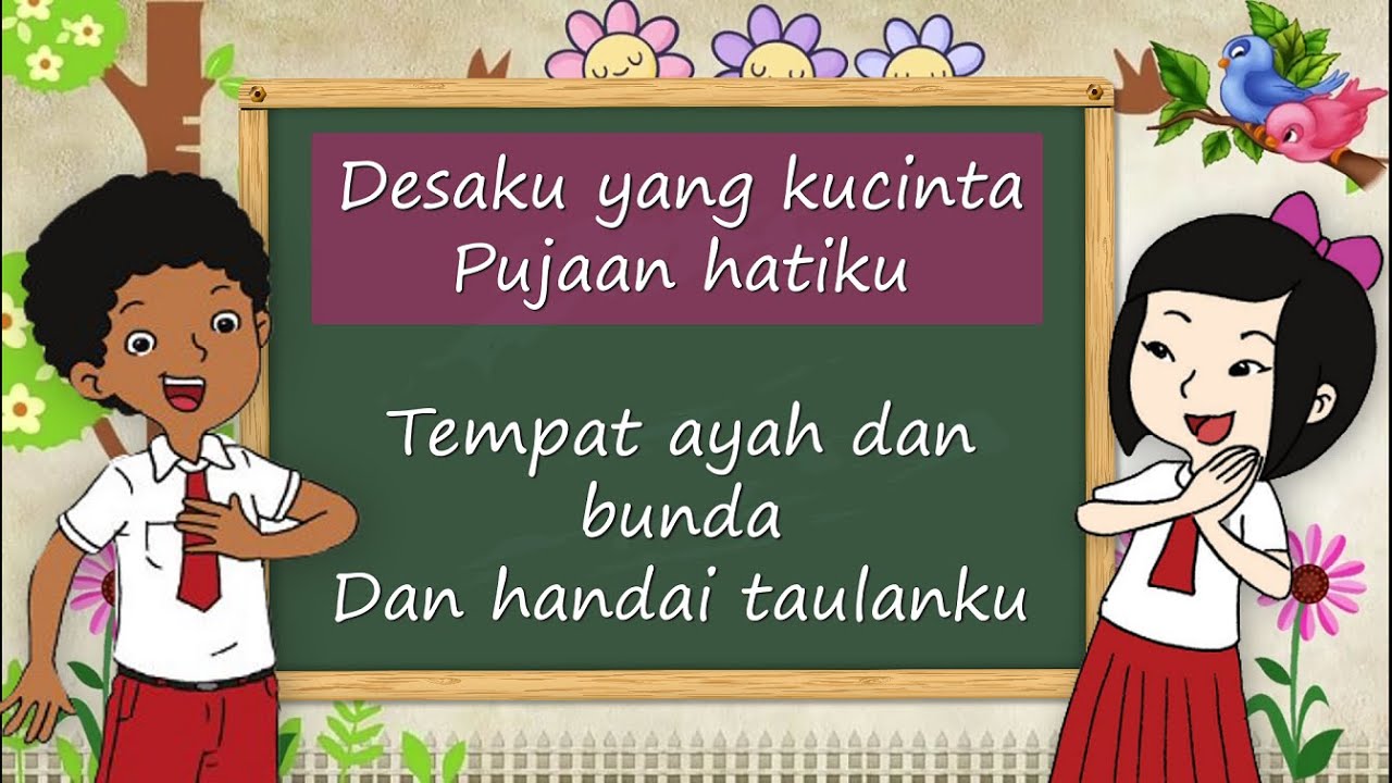 Desaku yang Kucinta (Lirik) - Ciptaan L Manik | Lagu Tema 9 Kelas 4 SD | Shema Cover