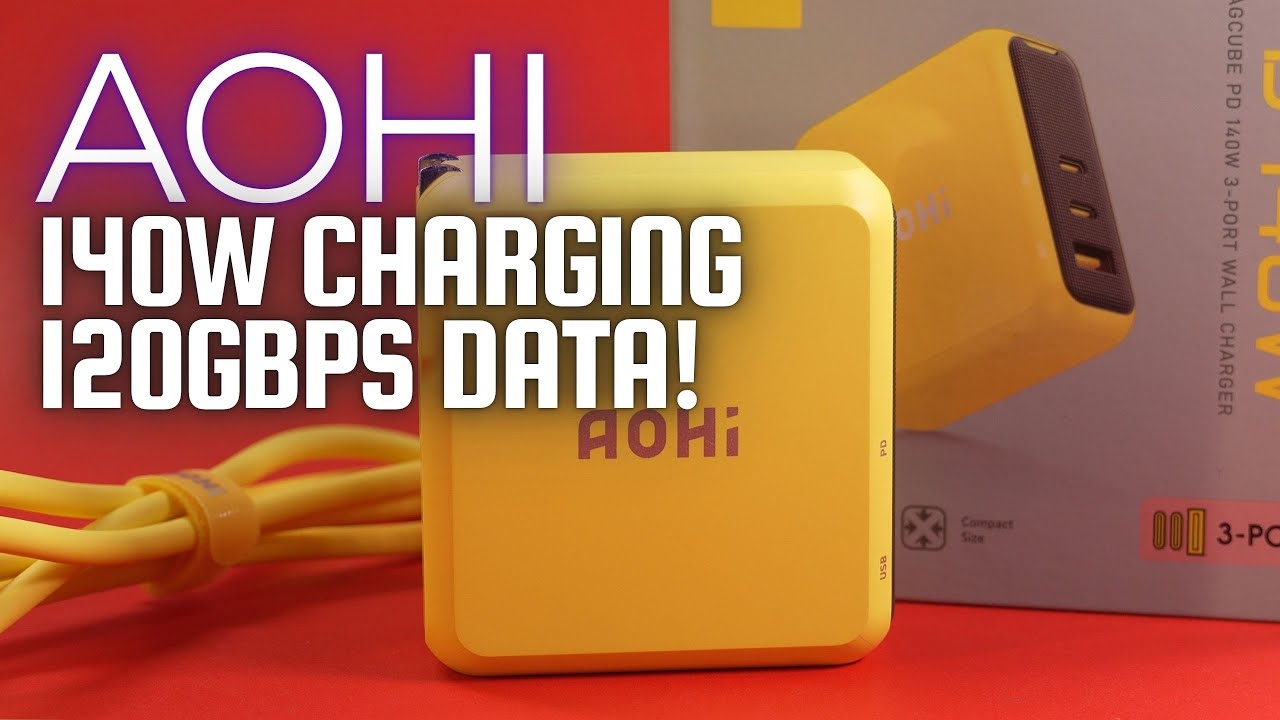 AOHI Adonis USB4 Cable & Magcube 140W GaN Charger Review: Worth It?