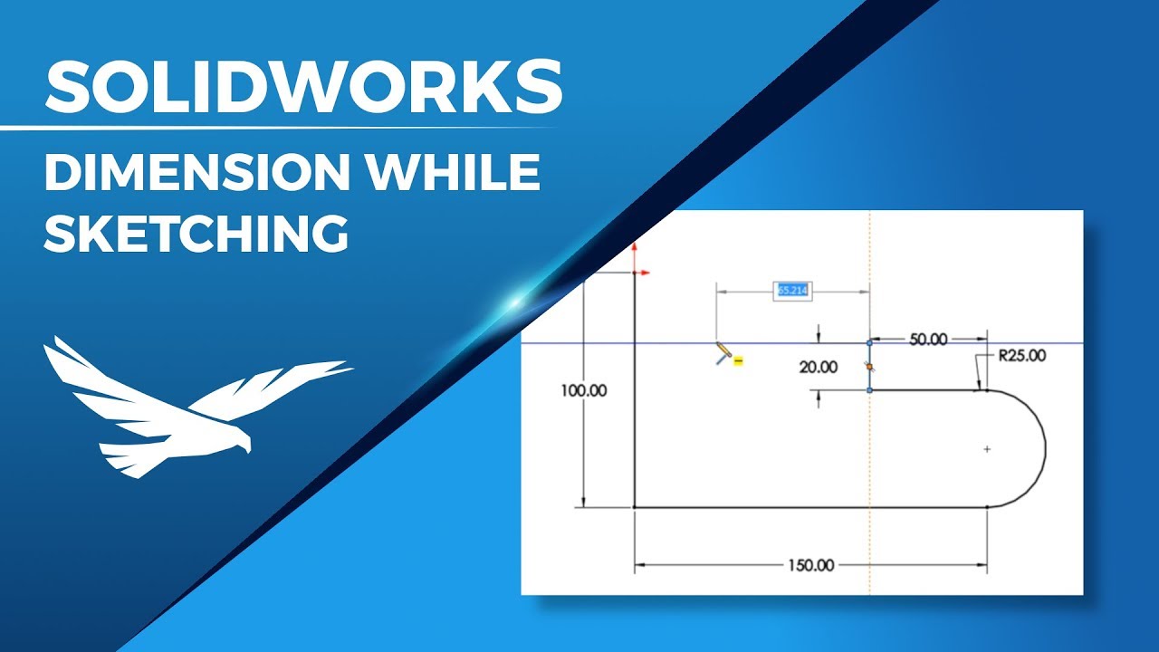 Dimension While Sketching in SOLIDWORKS