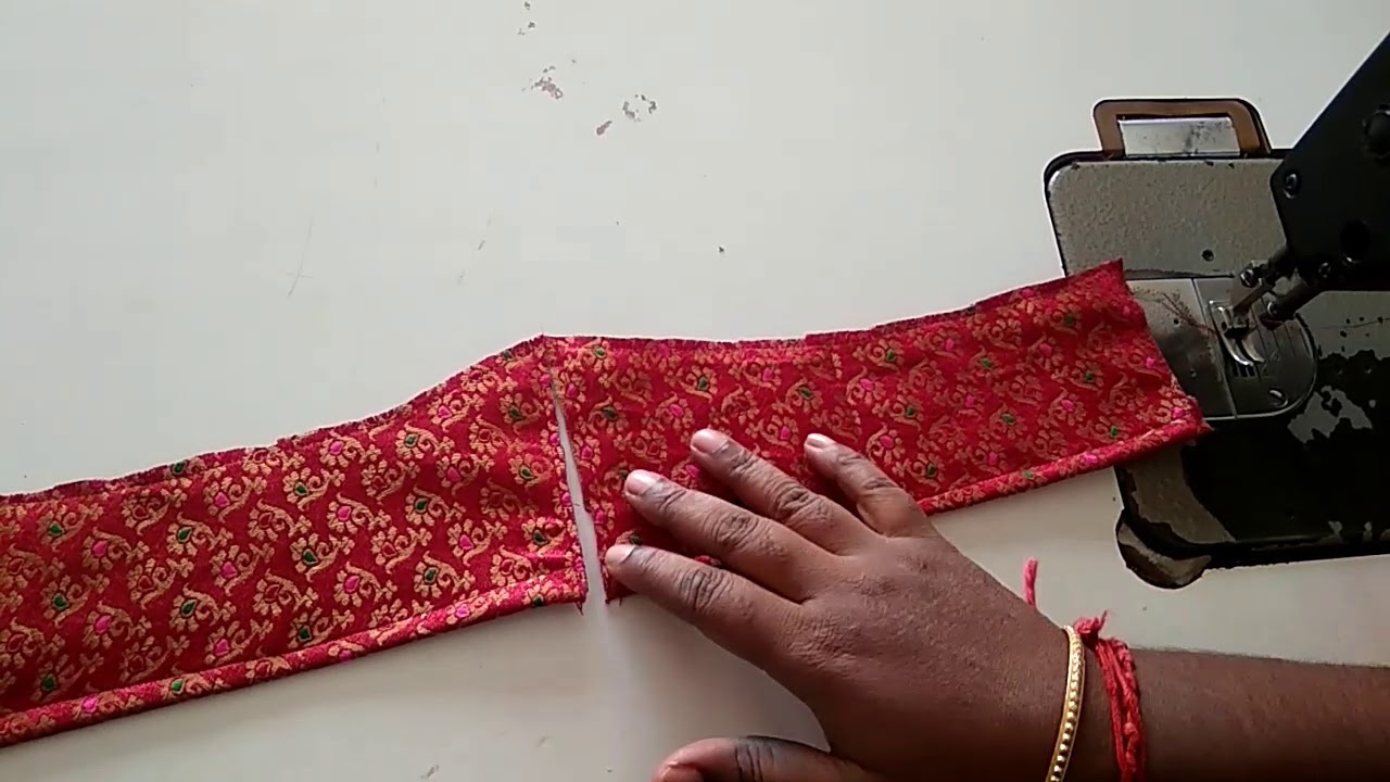 ஈசியான முறையில்  பிளவுஸ்ல் பட்டி தைக்கும் முறை