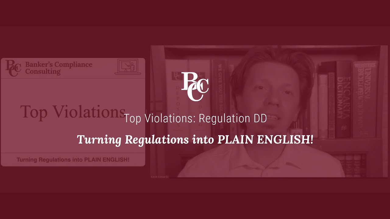 Top Violations: Regulation DD