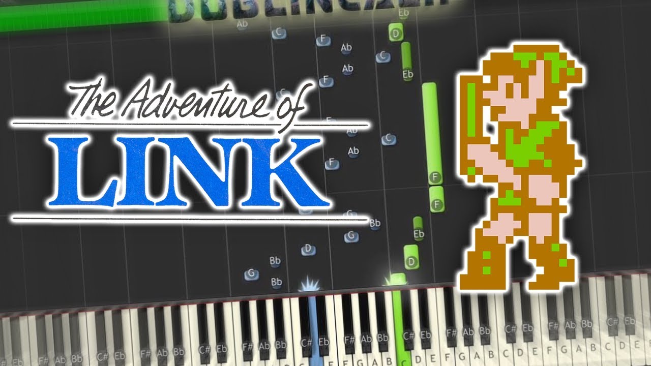 Zelda II The Adventure of Link Palace Theme Piano Tutorial Synthesia