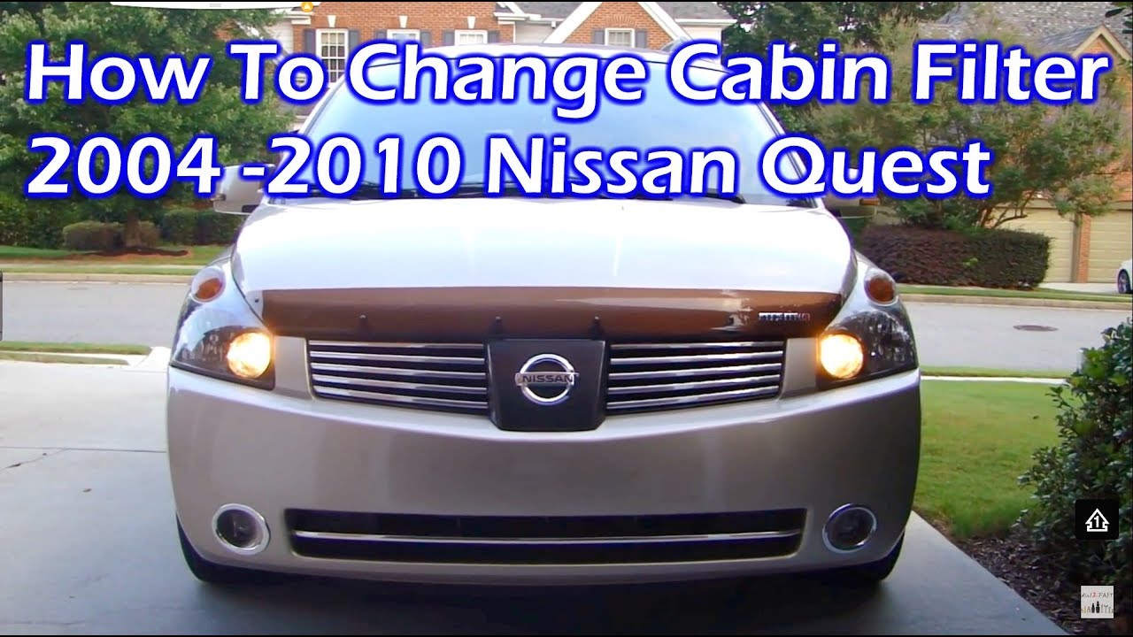 Nissan Quest In Cabin Air Filter Replace 04-10
