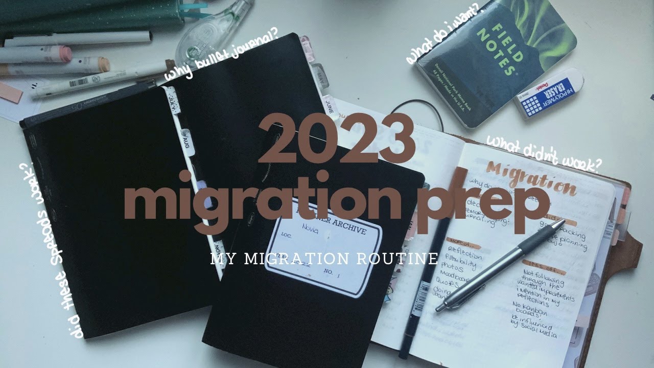 My Bullet Journal Migration Routine | 2023 Migration Prep | A5 Stalogy | Planner Chat