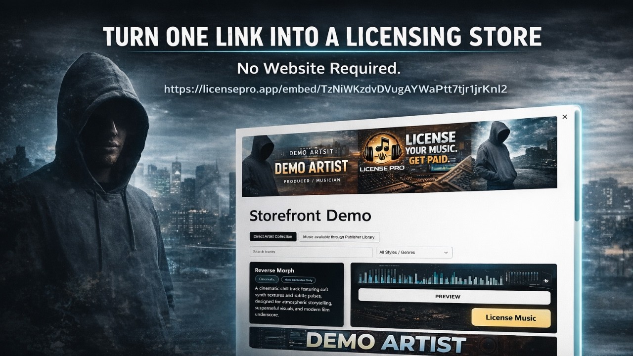 Turn Your Streams Into Sales: Launch a Free Music Licensing Store with License Pro
