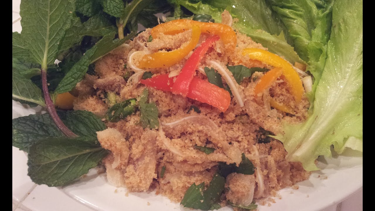 C/w Nana: Lao Sawdust Salad (ແໜມຂີ້ເລື່ອຍ == Nam Khii Leuay)