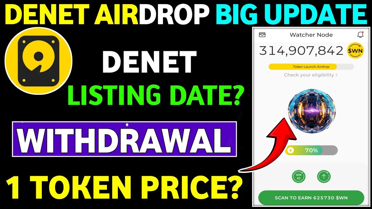 Denet Storage New Update || Denet Airdrop Listing Date || Denet Airdrop New Update Today