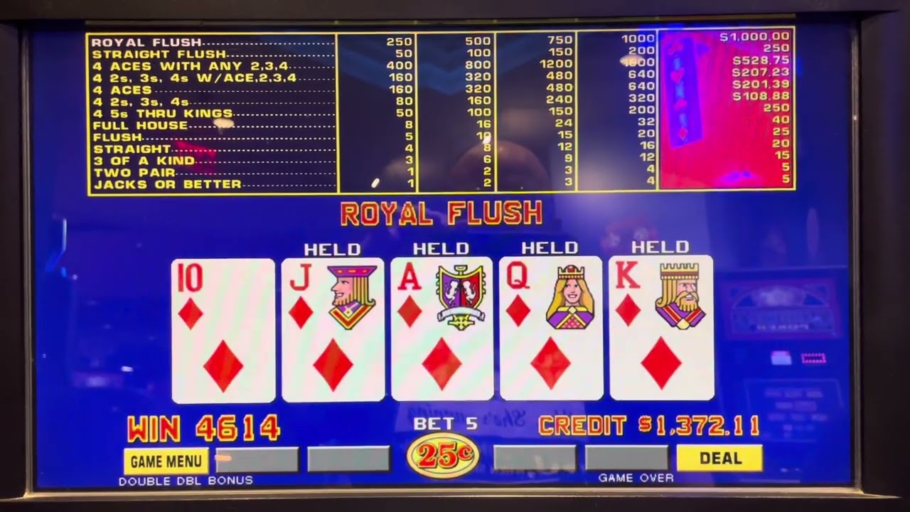 FINALLY A ROYAL! #casino #videopoker #royalflush #BallysAC
