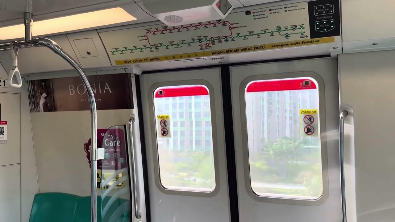 [ECID Closure] SMRT Kawasaki Heavy Industries CSR Sifang C151A (521/522): Pasir Ris to Tampines. 