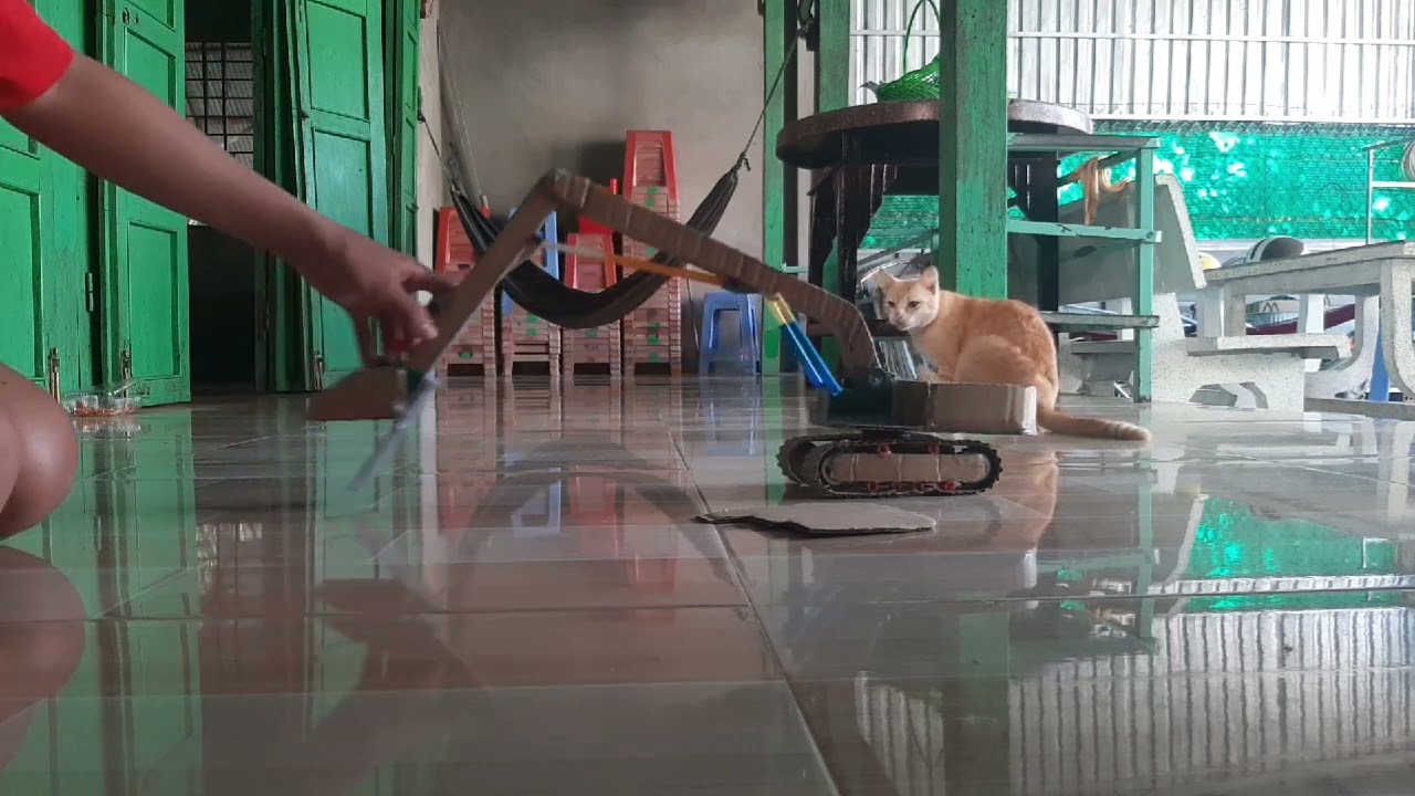 review xe cuốc sumitomo s280 F2 07 cần dài gàu mỏ vịt tự chế chạy bằng cơm 🍚🍛😂cần siêu dài 😎