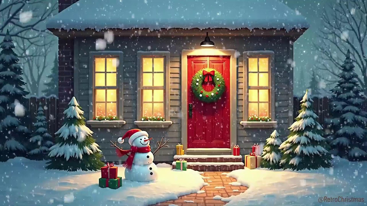 Cozy Winter Evening ❄️ Soothing Jazz ❄️ Snow Falling