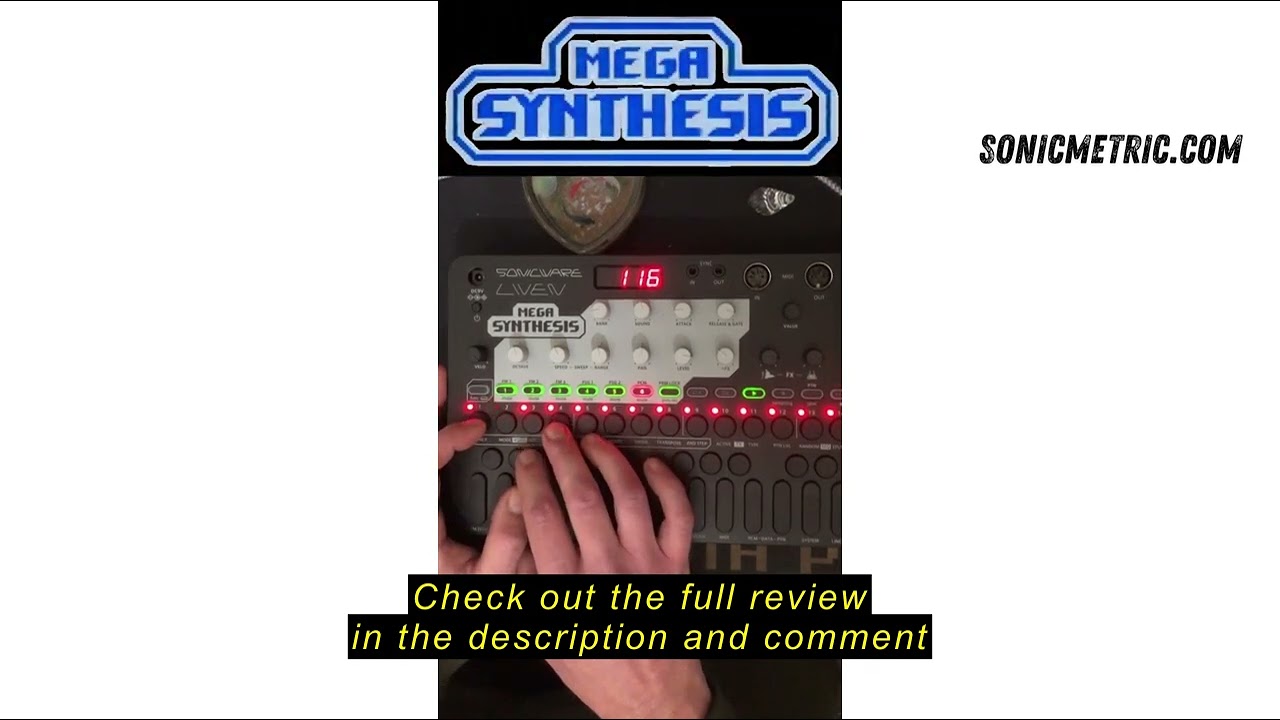 Review Sonicware Liven MEGA SYNTHESIS [Retro Game Music Composer] Fully Recreate the Legendary Sound
