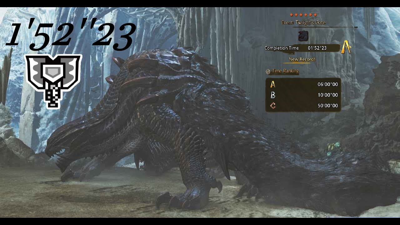 [MHWilds] Event Challenge Quest  - Twilight's Gate 1'52''23 Charge Blade Solo