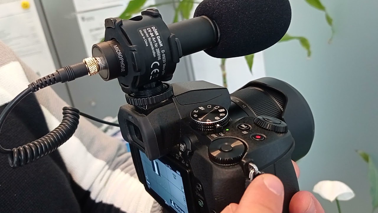 CONECTAR MICRÓFONO DORR A CÁMARA LUMIX (PANASONIC) - AJUSTAR NIVEL DE AUDIO