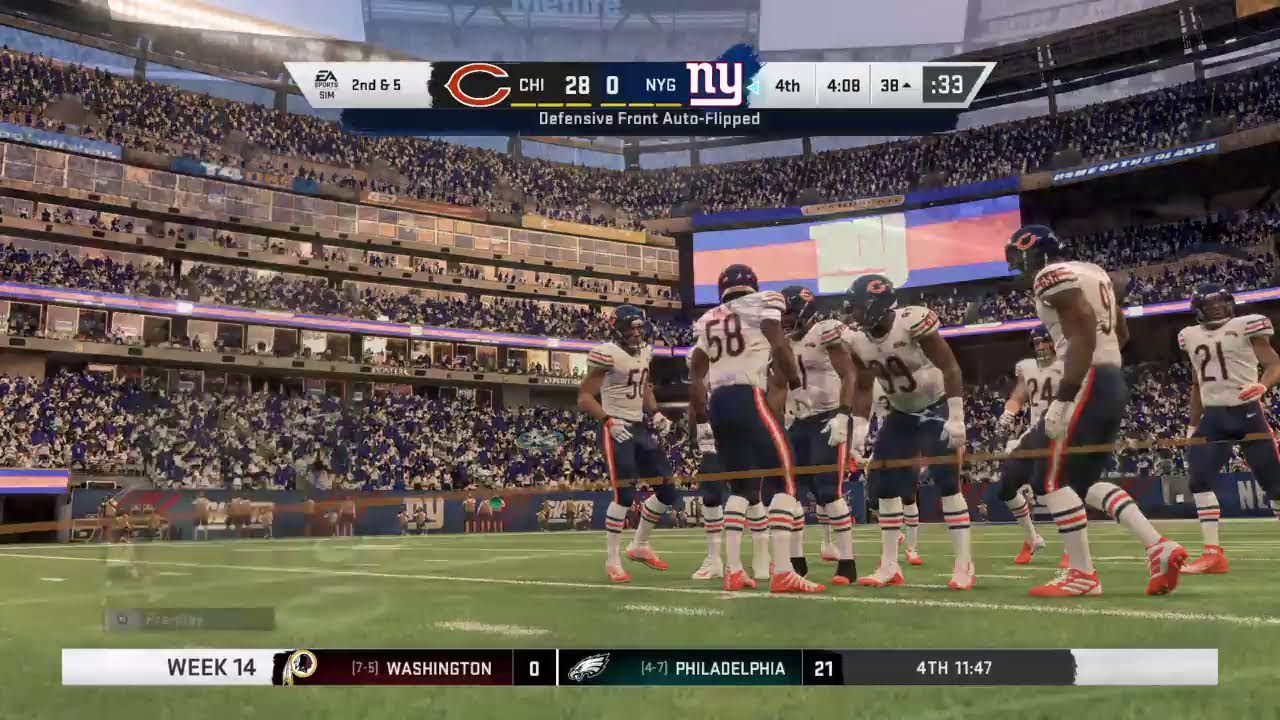 Madden 20 Bears VS Giants Season Week 14 December 21 2025