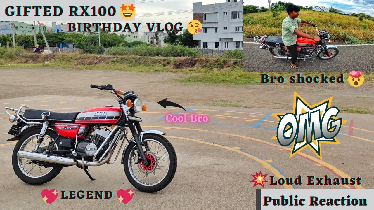 Gifted Rx100 To My Brother-BHD Vlog😻/Public Reactions 🤭/Extreme Loud Exhaust🤯/120+😈/Modified Rx100